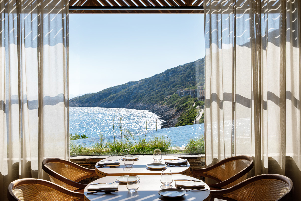 Daios Cove, Crete,  Ocean Restaurant, terrace