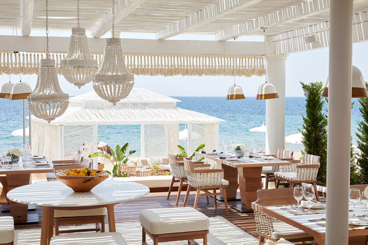 Danai Beach Resort, Greece, beach restaurant