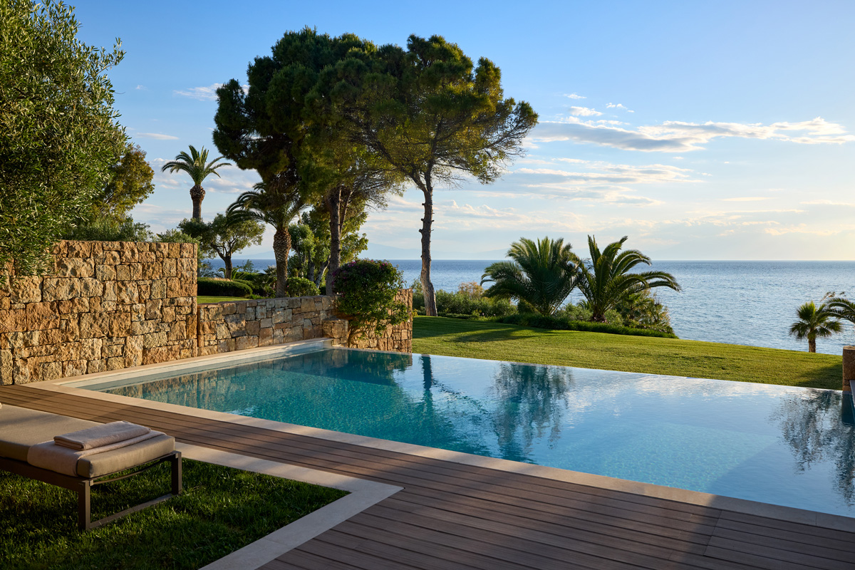Sani Club pool afernoon light