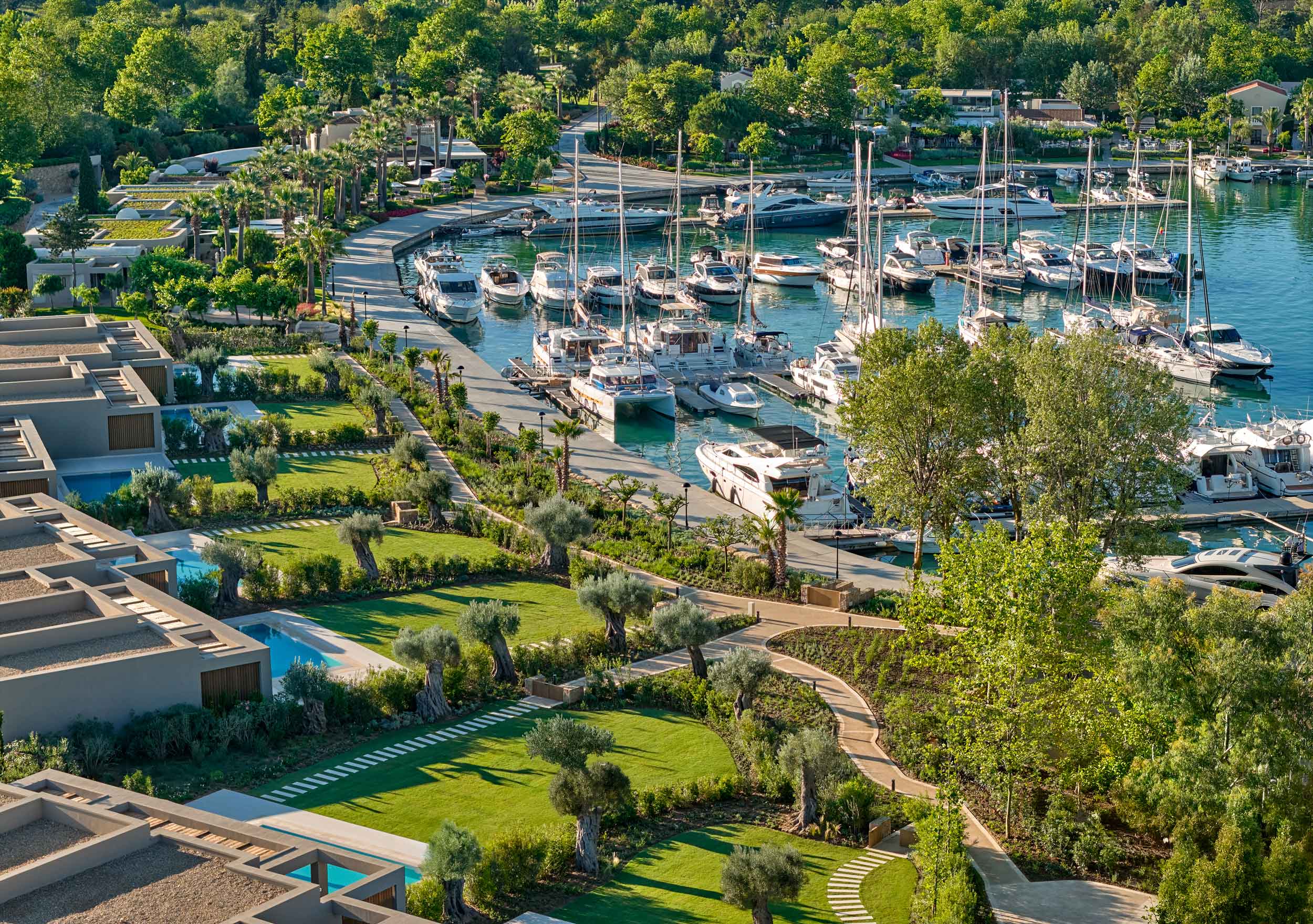 Sani Asterias Villas, aerial view