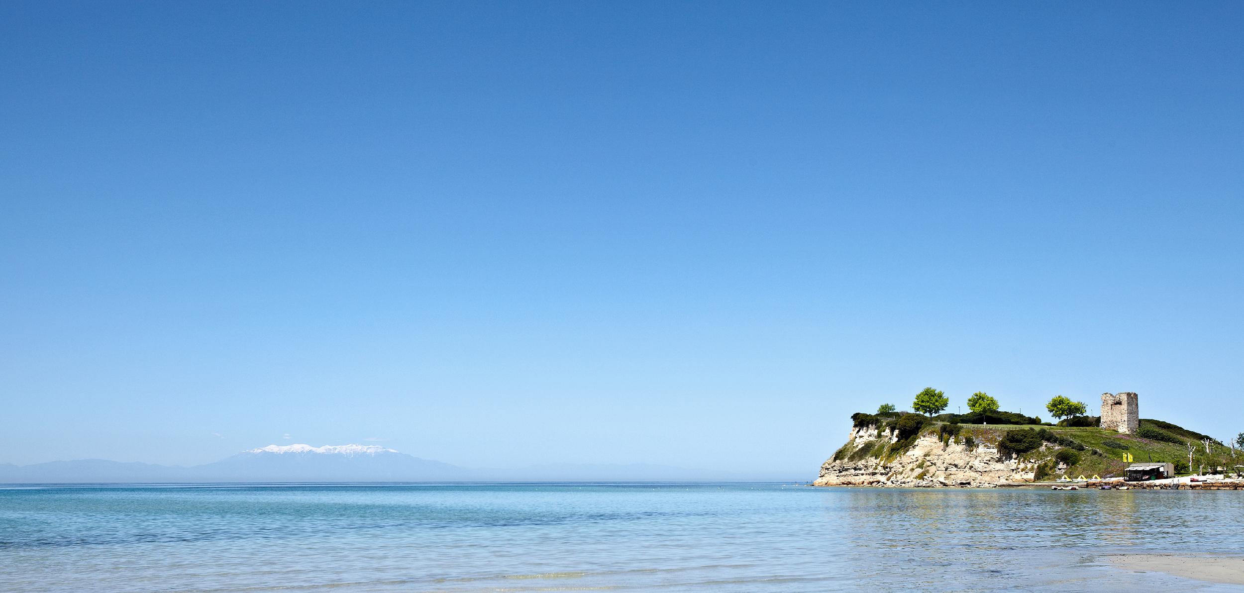 Sani Resort, Sani hill with Mt. Olymp 