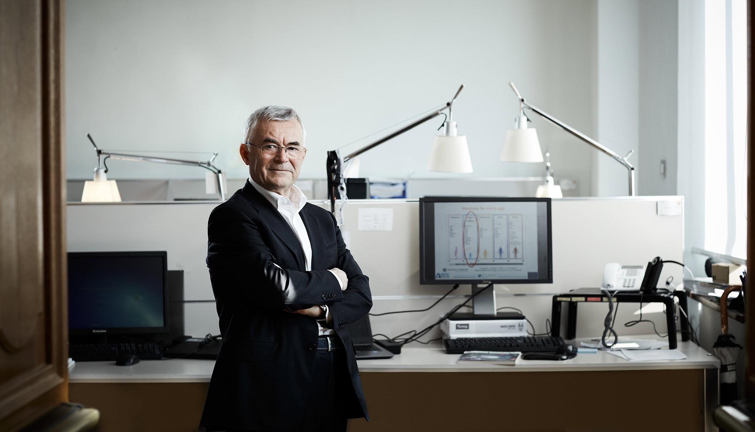 Rino Rappuoli at Gsk Vaccines Sienna, Italy