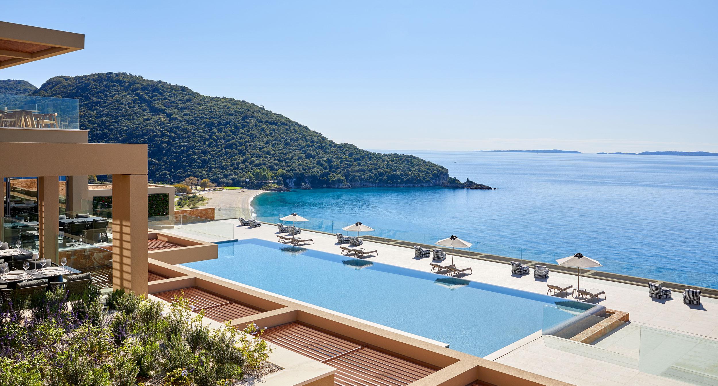 Marbella Elix, Greece, general hotel view, main pool, beach , sea