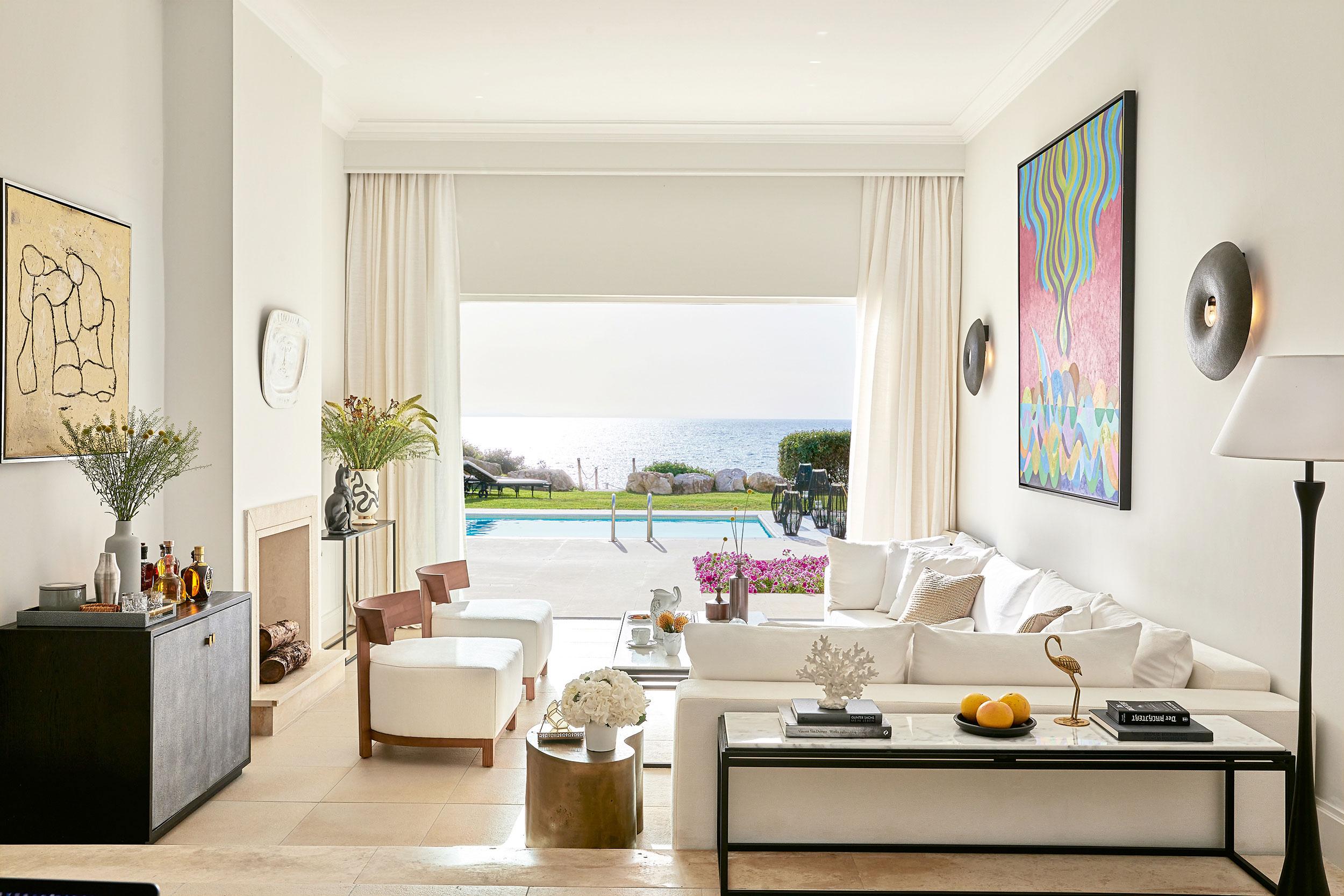 Grecotel Mandola Rosa , villa, interior, sea view 