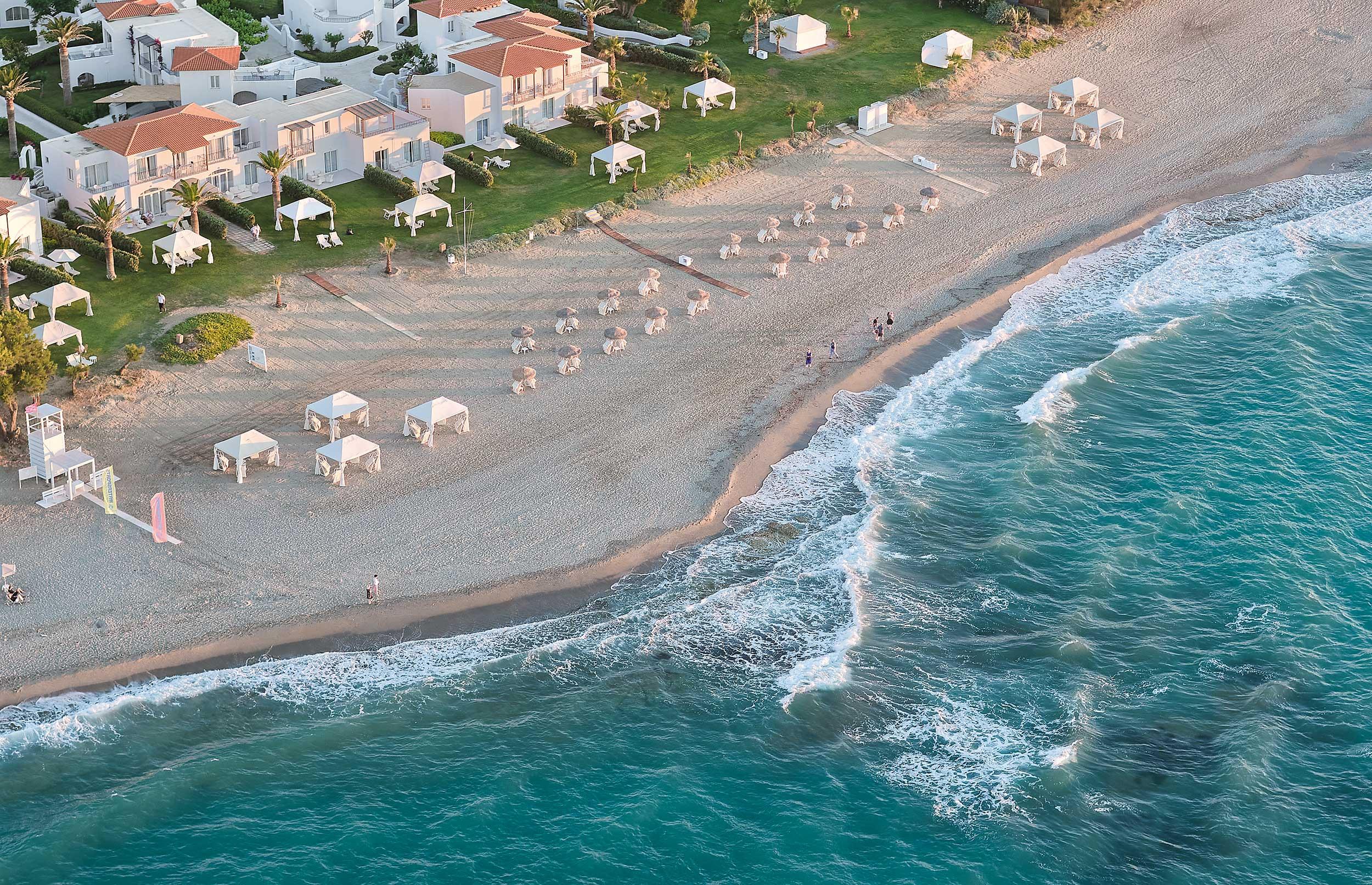 Grecotel Caramel, aerial view, beach