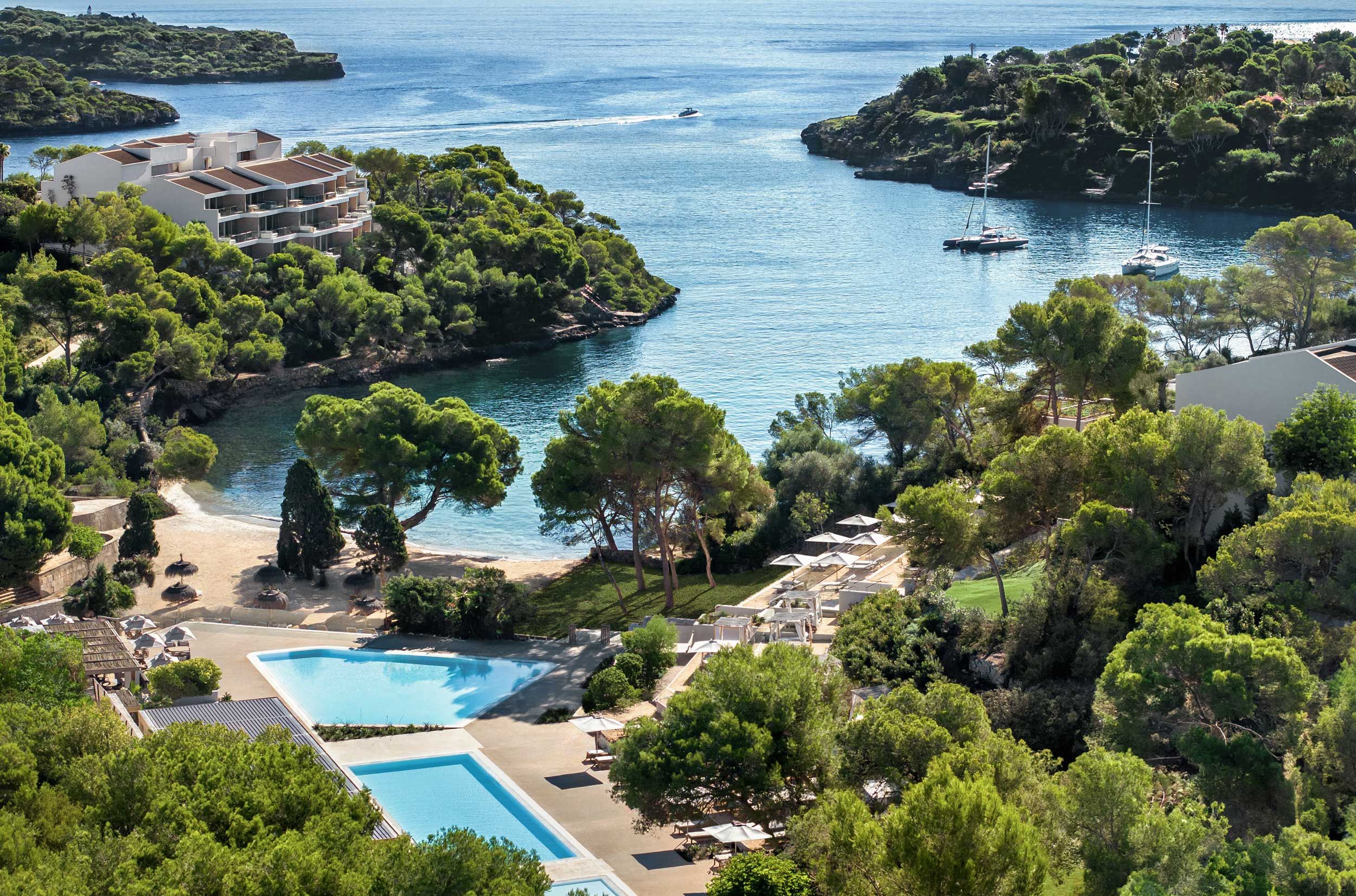 Ikos Porto Petro , aerial shot, pools, beach
