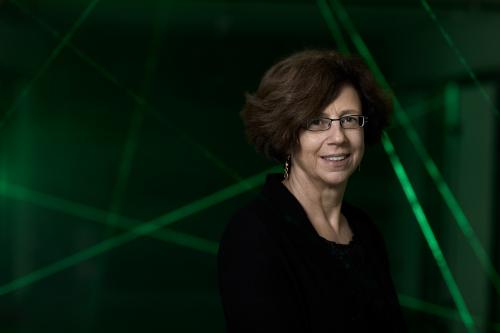 Ursula Keller at ETH zurich with laser beams