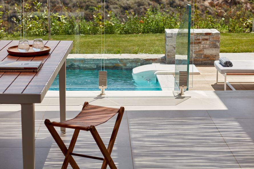 Eagles Villas veranda with private pool