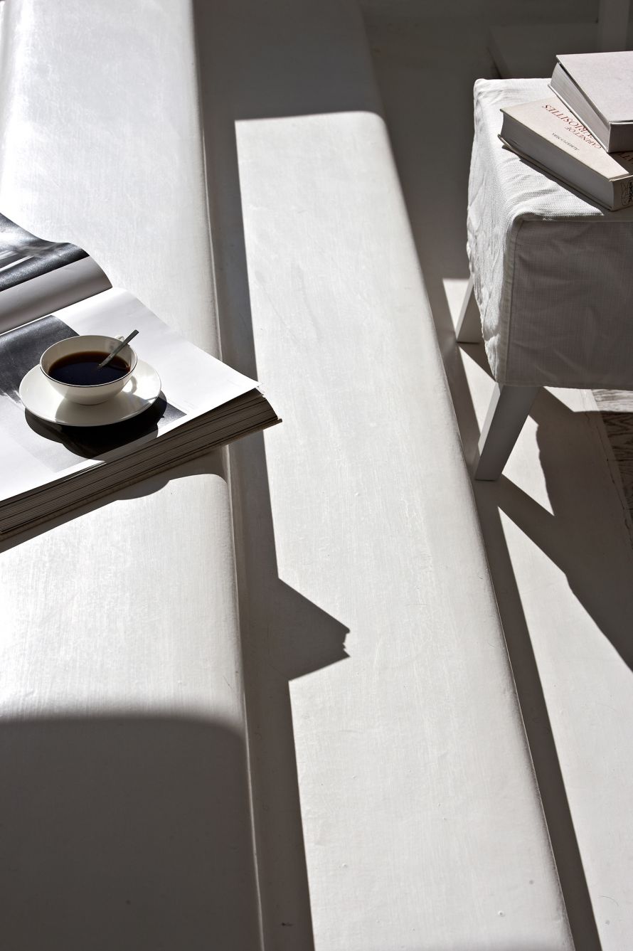cup of coffee on small stone stairs