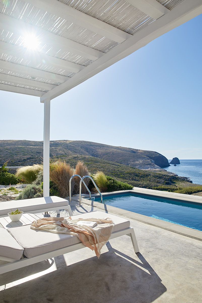 Milos Breeze, Greece, pool, sunbed