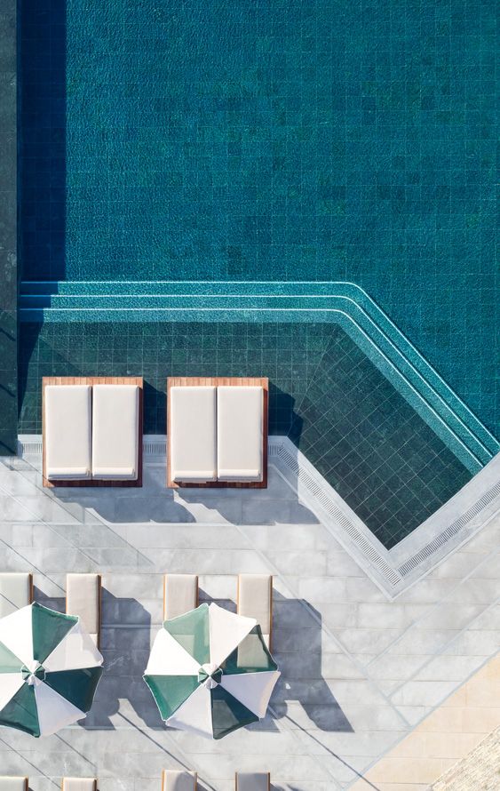 Daios Cove, Crete , main pool, aerial view, detail