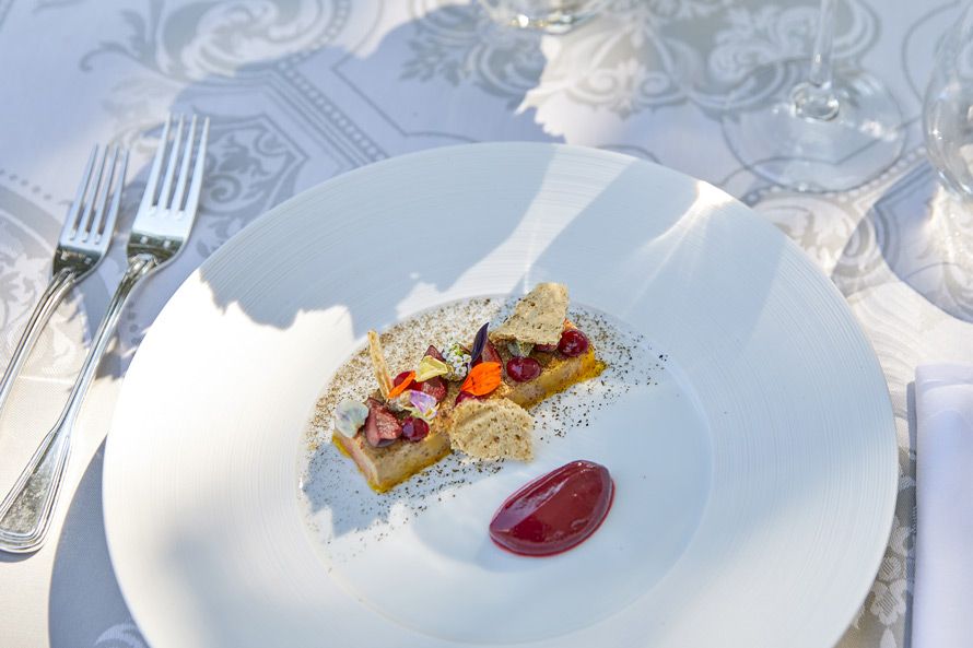 Danai Beach Resort, Greece, open space restaurant,plate, food, fine dining