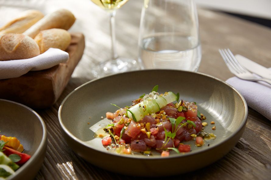 Porto Sani Artemis, dish with tuna 