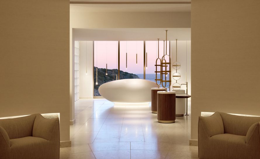 Kepos Daios Cove reception sunset