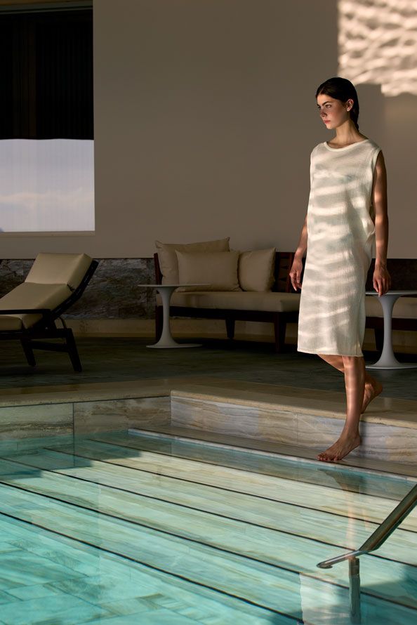Kepos Daios Cove woman indoor pool