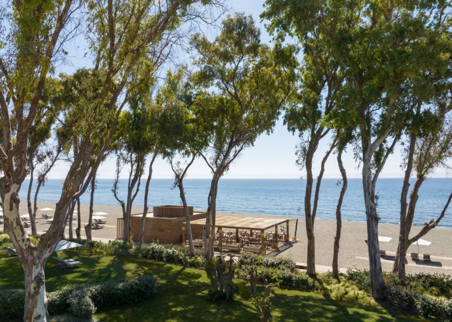 kos Andalusia Spain Restaurant Chiringuito, aerial view