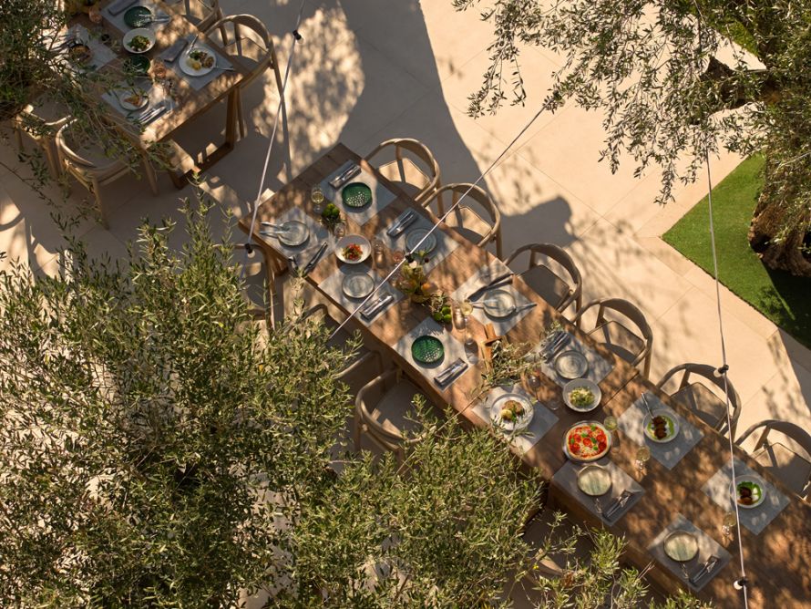 Ikos Porto Petro, Sa Torre Restaurant, table, bird view
