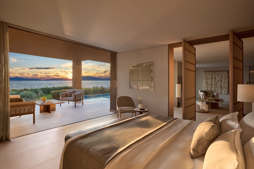 Sani Asterias suite,sunset